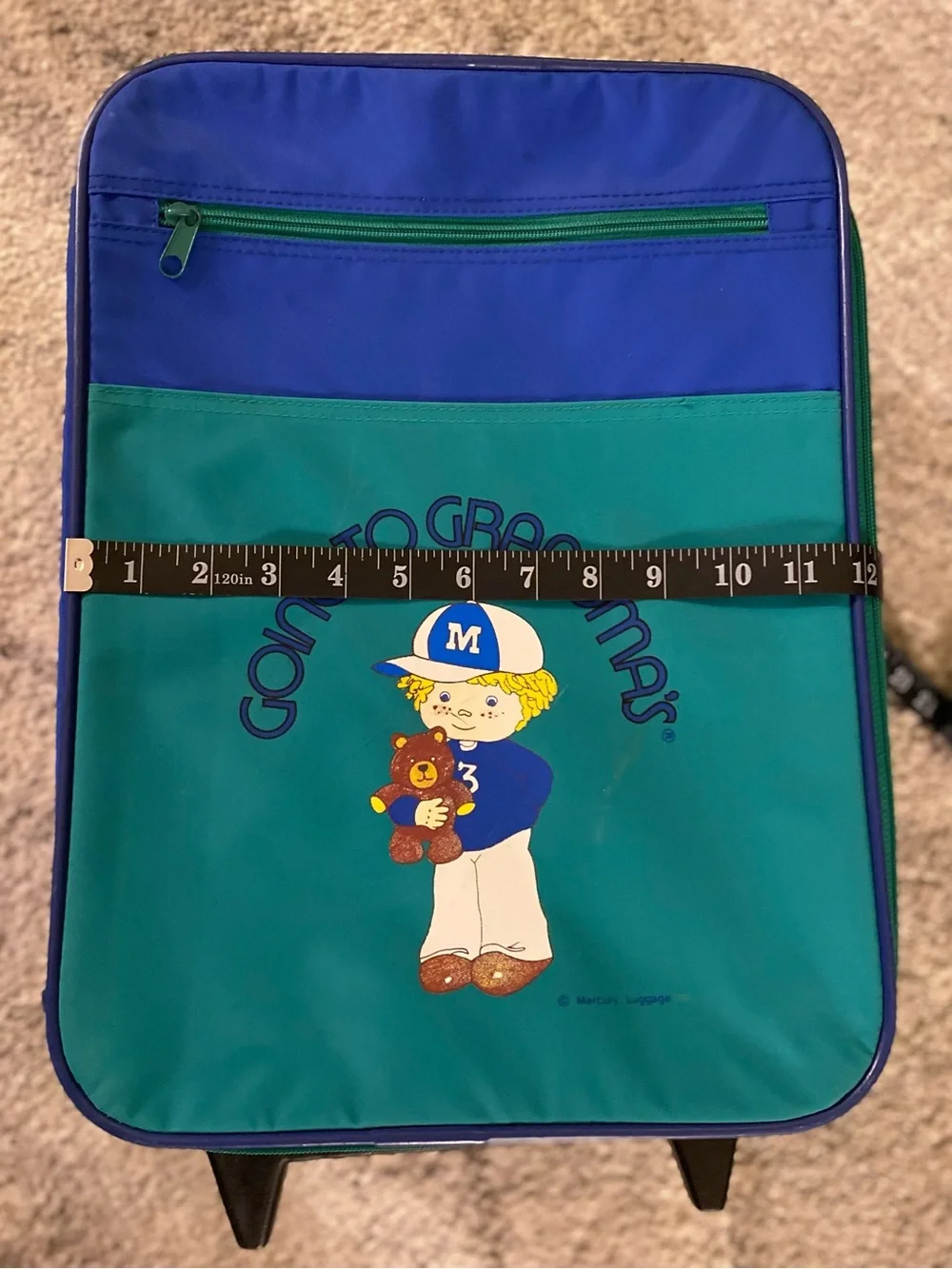 Going to Grandma’s Vintage Roller Suitcase by Mercury Luggage